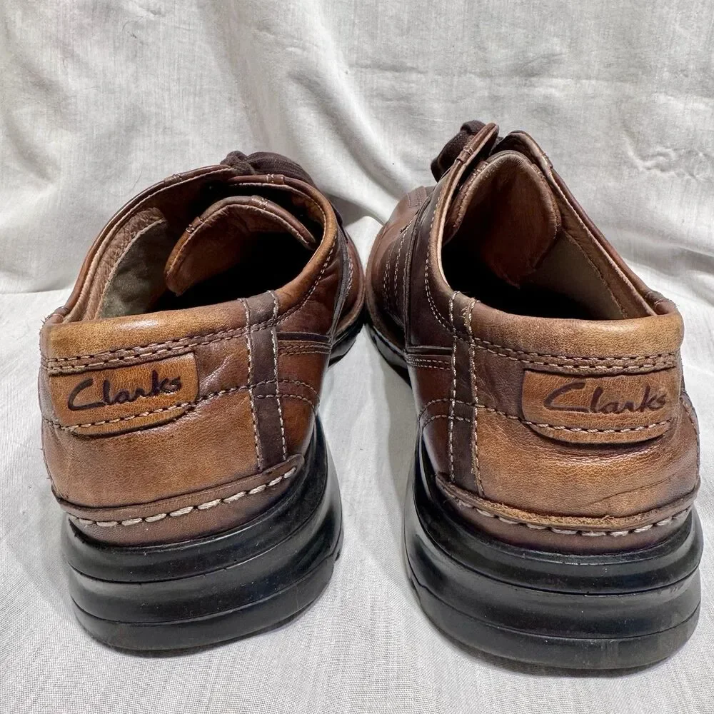EUC Clarks Brown Touareg Bicycle Toe Lace Up SN 70892 Shoe Men's Size US 11M - Picture 5 of 13